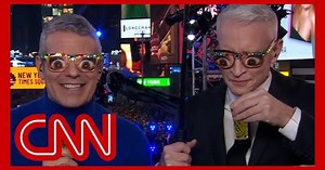 Watch sober Andy Cohen and Anderson Cooper take 'mystery shots' on New Year's Eve