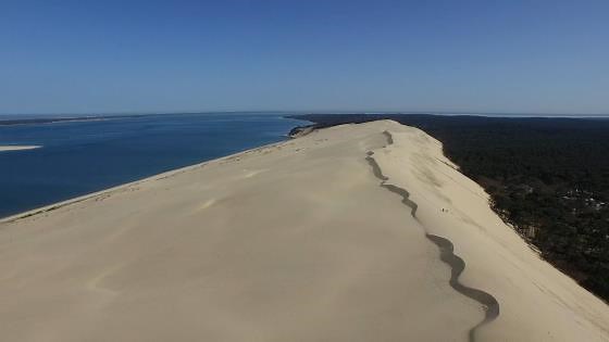 Drohnenaufnahmen der Dune du Pilat: Europas höchste Sanddüne