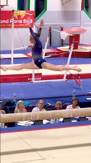 Lilou MARLIAC 🇫🇷 11.833 Pts Finale poutre. 🥈Tournoi de Combs La Ville. #gymnast #balancebeam