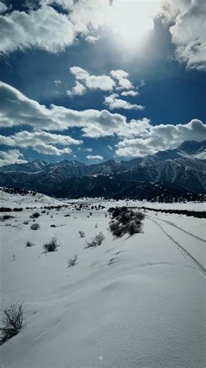 Snow & Mountain Relaxation | Scenic Nature Loops #mountains #relax #snow #travel #satisfying #nature