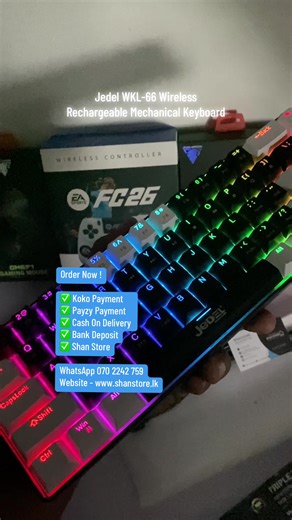 Jedel WKL 66 Wireless Mechanical Keyboard