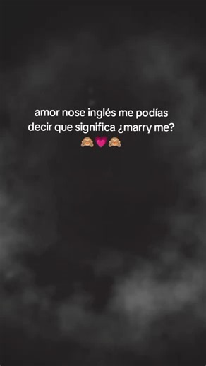 ¿Qué significa 'Marry Me'? Descubre su significado