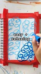 Easy Relaxing Art Journaling Idea for Your Sketchbook #dailyart #easyart #stressrelief