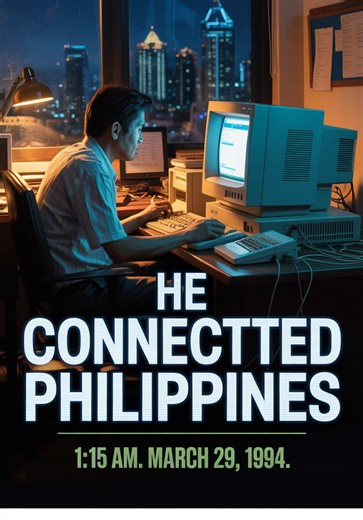 On March 29, 1994, engineer Benjie Tan single handedly connected the Philippines to the global internet at 1:15 AM from a PLDT facility in Makati using a 64 Kbps connection. Most Filipinos have never heard his name. #FilipinoTalk #PhilippineInternet #BenjieTan #DidYouKnowPH #InternetHistory Philippines first internet connection, Benjie Tan 1994, Philippine internet history, 64 Kbps Philippines, March 29 1994 internet