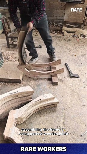 Who Knew Rough Axe Work Could Create THIS Precise Frame?! 📐