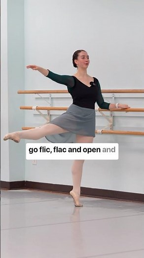Here’s how to do an en dehors flic flac. Keep your body nice and solid #ballet #tips #balletteacher