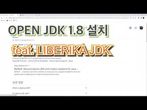 [JDK설치] Java OpenJDK 8 다운로드 및 설치 방법 (feat. Liberica JDK)