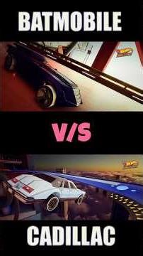 BATMOBILE v/s CADILLAC Let's Race🏁 #hotwheels #youtubeshorts #race