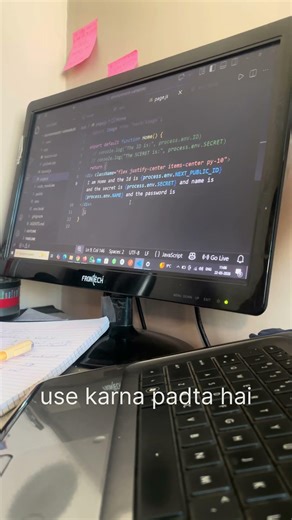 Don't Leak Your Secrets! 🔐 |Next.js Env Variables #programming #webdevelopment #shorts #tech #stay