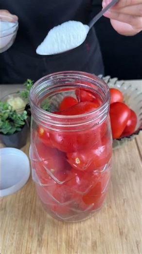 My grandmother taught me how to make these delicious pickled tomatoes.