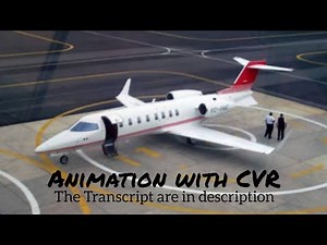 Mexico City Learjet 45 XC-VMC Crash || Animation with CVR. (Subtitles/CC On)