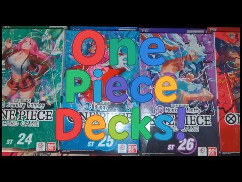 One Piece TCG Pre-Built Decks 23–28 — Starter Deck Showdown!