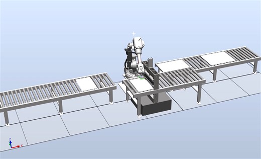 ABB仿真Robotstudio软件-机器人钢板裁切搬运