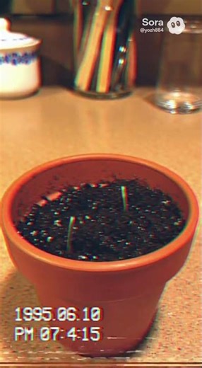 VHS Blueberry Seed Growth 🫐 | Retro Analog Tape #Blueberry #VHS #RetroFilm