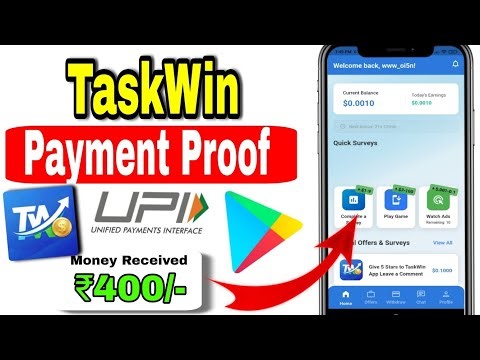 Taskwin App Withdrawal Proof 🤯💥 Taskwin App Real Or Fake 🤑💰 Paid Surveys Online Earning App