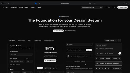 shadcn/ui က ဒီကနေ့ ထပ်ထည့်ပေးလိုက်တဲ့ လုပ်ဆောင်ချက်က တော်တော် အသုံးဝင်နိုင်တယ်။ အရင်လို ပေးထားတဲ့ Component တွေ ယူသုံး ဆိုတာမျိုးတင် မဟုတ်တော့ဘူး။ ကိုယ့်ပရောဂျက် လိုအပ်ချက်နဲ့ ကိုက်ညီမယ့် Color တို့ Icon တို့ Font တို့ကို Customize လုပ်ယူလို့ ရသွားမှာ။ https://ui.shadcn.com/ လေ့လာကြည့်လိုက်ပါ။ | Ei Maung