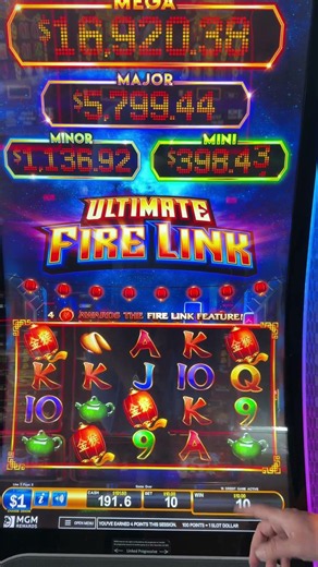Fire Link Fast Spin Paid Big! #slot #casino #slotmachine