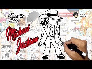 How to draw Michael Jackson Cartoon