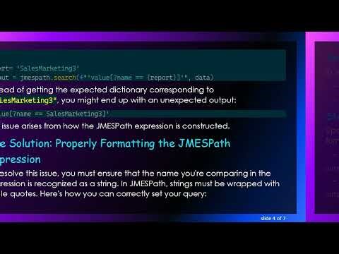 Dynamically Setting JMESPath Expressions