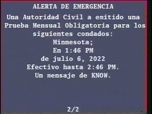 Xfinity Monthly EAS Test - July 6, 2022 | MN (VHS)
