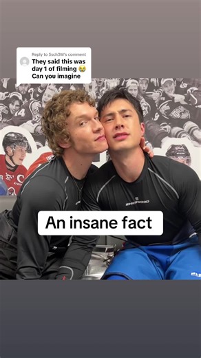 Replying to @5sch3M they didn’t even know each other yet. This was the introduction 😭😭 #heatedrivalry #fyp #tvshow #hudsonwilliams #connorstorrie