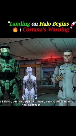 "'Not That You'll Listen...' 😏🔥 | Cortana Roasts Captain Keyes | Halo CE #halo5 #shorts #halo