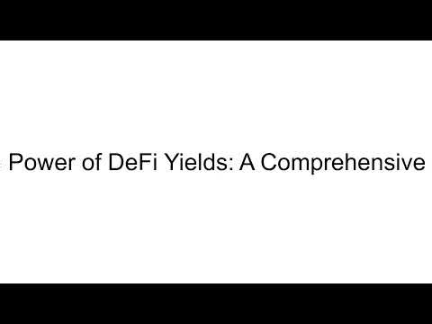 Unleashing the Power of DeFi Yields: A Comprehensive Guide f