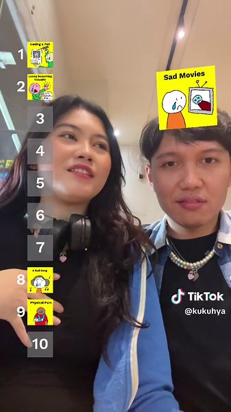 Ranking what makes you cry with @nicole