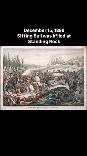 The Daily Historian on Instagram: "Before dawn on December 15, 1890, a quiet attempt to arrest Sitting Bull ended the life of one of the most influential Indigenous leaders in North American history. His death on the Standing Rock Indian Reservation did not end resistance. Instead, it accelerated a chain of events that led directly to the massacre at Wounded Knee two weeks later. Sitting Bull was a Hunkpapa Lakota leader known for his political authority, spiritual influence, and long resistance