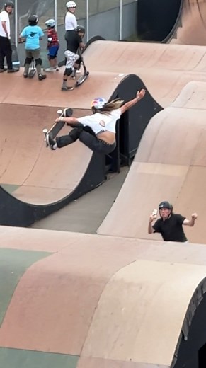 Sky Brown on Instagram: "It’s my first ever time to try skater cross. It was so fun ☺️ Thank you @kieranwoolley_ for the follow cam 🤍 🎥 And thank for the sesh @jeromygreen @italopenarrubia @yndiaraasp @rebekkacwstrand @kieranwoolley_ @dora.varella @carley_green123 🤎 @monarchproject @nikesb @redbullskate @gopro @independenttrucks @boneswheels @bonesbearings @clifbar @grizzlygriptape #monarchproject #skybrown"