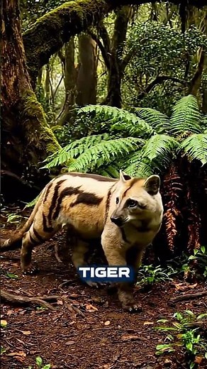 The Extinct Tasmanian Tiger 🐅