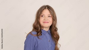 Beautiful little girl model speaks for herself, and makes a smart look