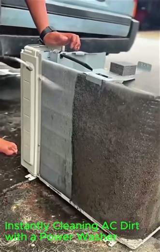 High-Pressure Washer That Instantly Blasts Away AC Dirt