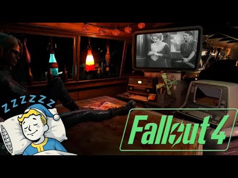 ☢️ Fallout 4 Ambience — Rain, Thunder & Vintage Jazz in a Cozy Wasteland Shack 🌧️🔥📺