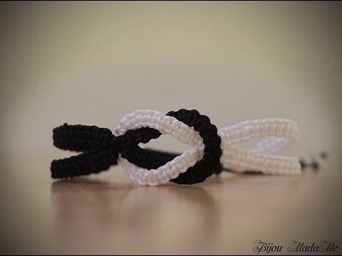 Easy Yin and Yang Infinity Macrame Bracelet | Macrame bracelet tutorial | DIY Jewelry Macrame