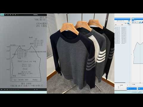 whole garment programming course 6（raglan with round neck ）