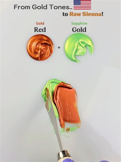 How to make Raw Sienna Color Mixing 😍🎨 #colormixing #paintmixing #painting #satisfying