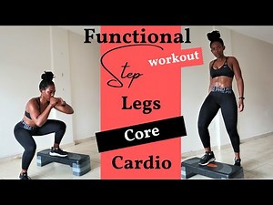 Functional workout using a step | South African Fitness Youtuber (ft Gqom Music )
