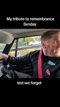 My tribute to remembrance Sunday from the latest MGB video #tastyclassics