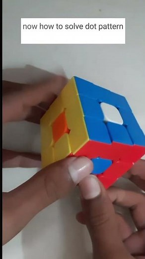 How to make Dot pattern on rubix cube/ dot pattern on cube tutorial/DIY dot pattern/ solve dot shape
