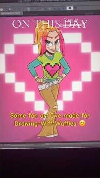 Video from last year of my ‪@drawingwiffwaffles‬ fanart 🙂 #art #fanart #drawingwiffwaffles #drawing