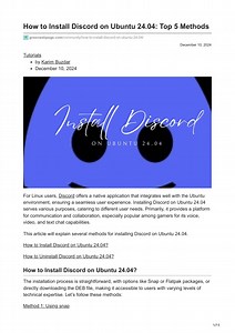 How to Install Discord on Ubuntu 2404 Top 5 Methods - SlideServe