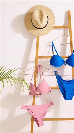 LEGiT Fashion on Instagram: "Poolside perfection 💦🌸 From dazzling blue to soft lilac, these mix-and-match bikinis were made for sunshine and selfies. Add a straw hat and studded slides, you’re set for the glow-up. ☀️#BeachReady 🔍Bikini Bottom- Blue 40652801 R169.99 🔍Bikini Top- Blue 40653201 R199.99 🔍Bikini Top- Mauve 40861101 R199.99 🔍Bikini Bottom- Mauve 40860801 R169.99 🔍Straw Fedora 40960701 R99.99 🔍Push-In Mule With Studs 41305401 R279.99 #Legit #LoveItLegit #LegitFashion"
