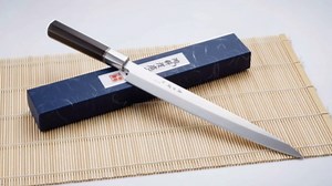 Sushi Knife 12 inch(300mm),7Cr17MoV,Octagonal Ebony Handle | Sashimi Knife/Yanagiba Knife with 7Cr17MoV High Carbon Stainless Steel Blade for Cutting Sushi & Sashimi, Fish Filleting