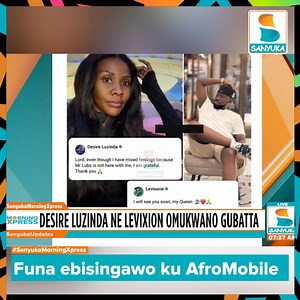 VIDEO: Desire shared a message on social media, and Levixone’s response has everyone feeling the love in the air. #SanyukaMorningXpress #SanyukaUpdates | Sanyuka TV