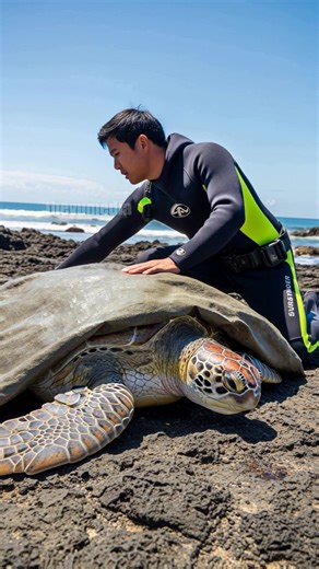 51K views · 505 reactions | Marine Biologist Rescue Sea Turtle In Need! #Rescue #animals #Wildlife | The Daily Pawcast | Facebook