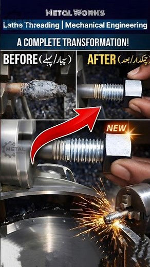 Lathe Threading | Mechanical Engineering #mechanical #engineering #lathe #threading #metal #screw