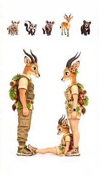 Human Alphabet R to V | Wild Animals