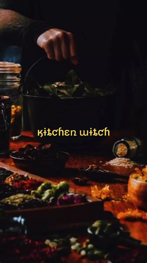 You might be a Kitchen Witch if you naturally infuse intention, magic, and care into cooking, cleaning, and homemaking, seeing your kitchen as a sacred space where food becomes nourishment and ritual, often using herbs and intuition to create healing, protective, or celebratory meals for loved, and feel a deep connection to seasonal cycles and the earth through food preparation. #witchesoftiktok #witchcraft #🖤 #✨️