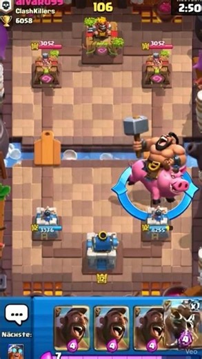 What's the best deck in Clash Royale? The Hog Rider ?⚔️ #clashroyale #clashofclans #gaming #fyp